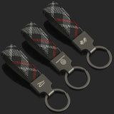 Volkswagen VW R Logo Oxford Webbing Car Keychain Pendant Key Chain Holder