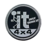 Jeep 4X4 Round Alloy Car Body Side Emblem Badge Rear Sticker Decal