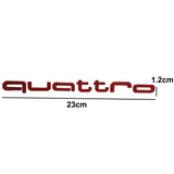 Audi Quattro Car Rear Sticker Trunk Emblem Badge Decal
