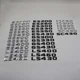 ABS Car Letters Rear Trunk Badge Emblem Sticker for Lexus