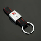 Audi RS Sline Car Logo Metal Keychain Key Rings Holder Pendant
