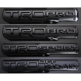 ABS Car Rear Trunk Fender Side TRD Pro Bro Sport Off Road Badge Sticker for Camry Corolla Yaris Hilux Highlander Aqua Rav4