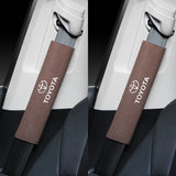 2pcs/set Toyota Suede Car Safety Belt Pads Shoulder Covers
