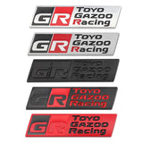 Car Logo Head Grille Rear Badge for GR Toyo Gazoo Racing Yaris Prius Supra Corolla Camry Crown Prado Corolla Sienta Hilux