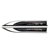 2pcs Citroen DS Spirit Logo Metal Car Sider Fender Sticker Emblem Badge