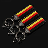 Volkswagen VW R Nylon Webbing Car Keychain Pendant Key Chain Holder