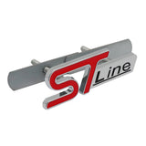 7.9x2.7cm Ford ST Line Metal Car Front Grille Emblem Badge Decal