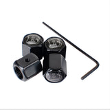 4pcs/set Mercedes Benz Brabus Anti-Theft Car Air Valve Stem Cap Auto Tyre Valve Covers