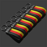 Audi S3 S4 S5 S6 S7 S8 RS3 RS4 RS5 RS6 RS7 RS8 Car Logo Nylon Webbing Keychain Pendant