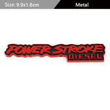 Ford Power Stroke Diesel V8 Metal Car Rear Sticker Auto Body Emblem Badge Decal