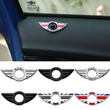 Car Door Lock Pin Emblem Sticker Wing Badge Decoration for Mini Cooper
