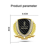 Lincoln Metal Diamond Car Rear Sticker Auto Window Emblem Badge Decal
