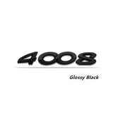 Peugeot 2008 3008 4008 5008 Metal Car Trunk Sticker Decal Auto Letter Emblem Badge