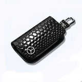 Mercedes Benz PU Leather Car Key Case Pouch Key Bag Protector