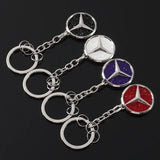 Mercedes Benz Diamond Metal Car Key Rings Keychain Pendant