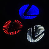 For Lexus Car LED Front Emblem Badge Lighting Sticker Accessories