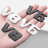 3D Metal V6 V8 Car Sticker Emblem Rear Badge for Toyota