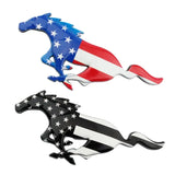 20.3x7.7cm Ford Mustang Logo Metal Car Rear Sticker Decal Auto Grille Emblem Badge