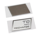 Volvo T3 T4 T5 T6 T8 AWD RECHARGE Logo Metal Car Rear Sticker Decal Emblem Badge