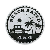 Jeep 4X4 Round Alloy Car Body Side Emblem Badge Rear Sticker Decal