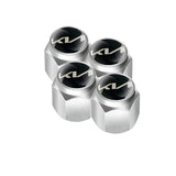 4pcs/set KIA Logo Car Air Valve Stem Cap Auto Tyre Valve Covers with Wrench