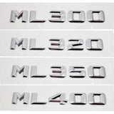 Mercedes Benz ML55 ML63 ML250 ML300 ML320 ML350 ML400 ML430 Car Rear Sticker Emblem Badge