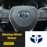 Epoxy Car Steering Wheel Emblem Decals Sticker for Toyota