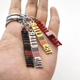 Mitsubishi Ralliart Logo Metal Car Key Rings Keychain Pendant