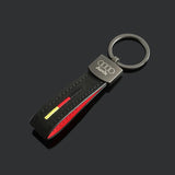 Audi Suede Metal Car Key Chain Keyring