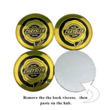 4pcs/set 56mm Chrysler Car Wheel Center Hub Cap Sticker Decal