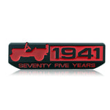 Jeep 1941 Metal Car Body Fender Side Sticker Decal Auto Rear Emblem Badge