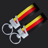Mercedes Benz AMG Metal Nylon Webbing Car Keychain Keyring