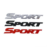 3D Metel Sport Logo Car Sticker Trunk Auto Emblem Badge Door Decals for Highlander Sport Logo SUV C-HR BMW HONDA VW Ford