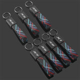 BMW X1 X2 X3 X4 X5 X6 X7 Metal Oxford Webbing Car Keychain Pendant Auto Key Chain Holder