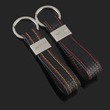 Mercedes Benz AMG Carbon Leather Car Keyring Keychain Pendant