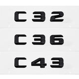 Mercedes Benz C32 C36 C43 C55 C63 C180 C200 C220 C230 Car Rear Stickers Badge Enblem