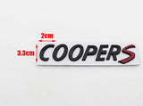 3D Car Rear Sticker Side Fender Emblem Accessories for Mini Cooper S John Cooper Works Logo R50 R52 R53 R55 R56 F54 F55 F56 F60