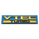 ABS Car Body Side Sticker for  VTEC TURBO Fit Jazz City Civic Inspire Accord HRV CRV Odyssey Jade Emblem Badge Accessories