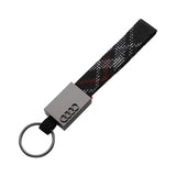 Audi Logo Oxford Webbing Metal Car Key Chain Keychain Pendant