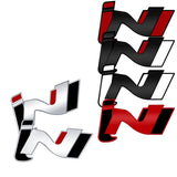 Hyundai iN Logo Metal Car Front Grille Emblem Badge Rear Sticker Decal