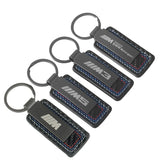 BMW M Power M3 M5 Suede Car Keyring Metal Key Chain Holder Pendant