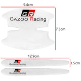 8PCS Toyota GR Sport Car Door Bowl Handle Anti-collision Protective Stickers Scratches Film