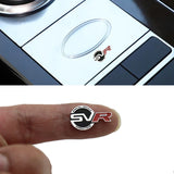 2x1.2cm Land Rover SVR Metal Car Center Control Sticker Steering Wheel  Emblem Badge