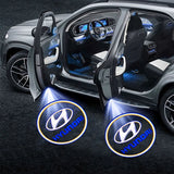 Car Door Welcome Laser Shadow Lamp Projector LED Light for Hyundai Santafe 2013-2017