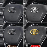 6.5x4.5cm Buckle Car Steering Wheel Emblem Decals Badge for Toyota