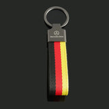 Mercedes Benz Nylon Webbing Car Keyring Keychain Pendant