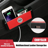 Car Seat Crevice Plastic Storage Box for Chrysler Voyager Delta Grand 200c 300c Pacifica Sebring Cruiser Phone Holder Organizer