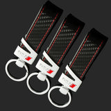 Audi Sline Car Logo Leather Keychian Key Holder Keyring