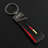BMW G42 Logo Suede Car Keychain Pendant Key Chain Holder