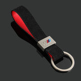 BMW M Power Suede Car Keychain Keyring